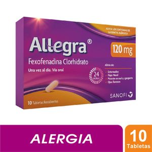 Allegra 120 mg x 10 Tabletas
