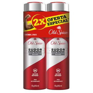 Spray Antitranspirante Old Spice Sudor Defense Seco Seco 93 G 2 Unds