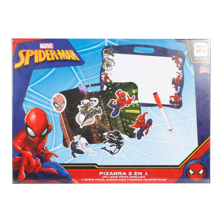 Spidey - Mesa Infantil Con Pizarra Y 10 Juegos Para Niños +2 Años