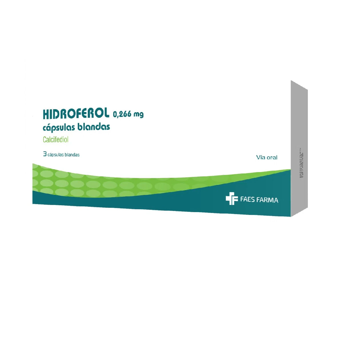 Hidroferol 0 266 mg cj x 3 cap ol mpica