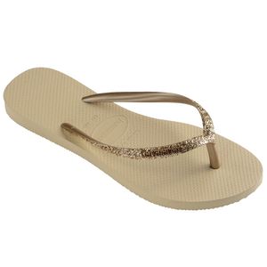 Sandalia Slim Glitter Havaianas Dorado