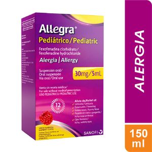 Allegra Pediátrico 30mg/5mL Suspensión Oral 150 ml