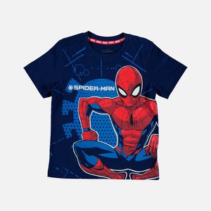 Camiseta Mc Niño Spiderman Mic Azul 230821