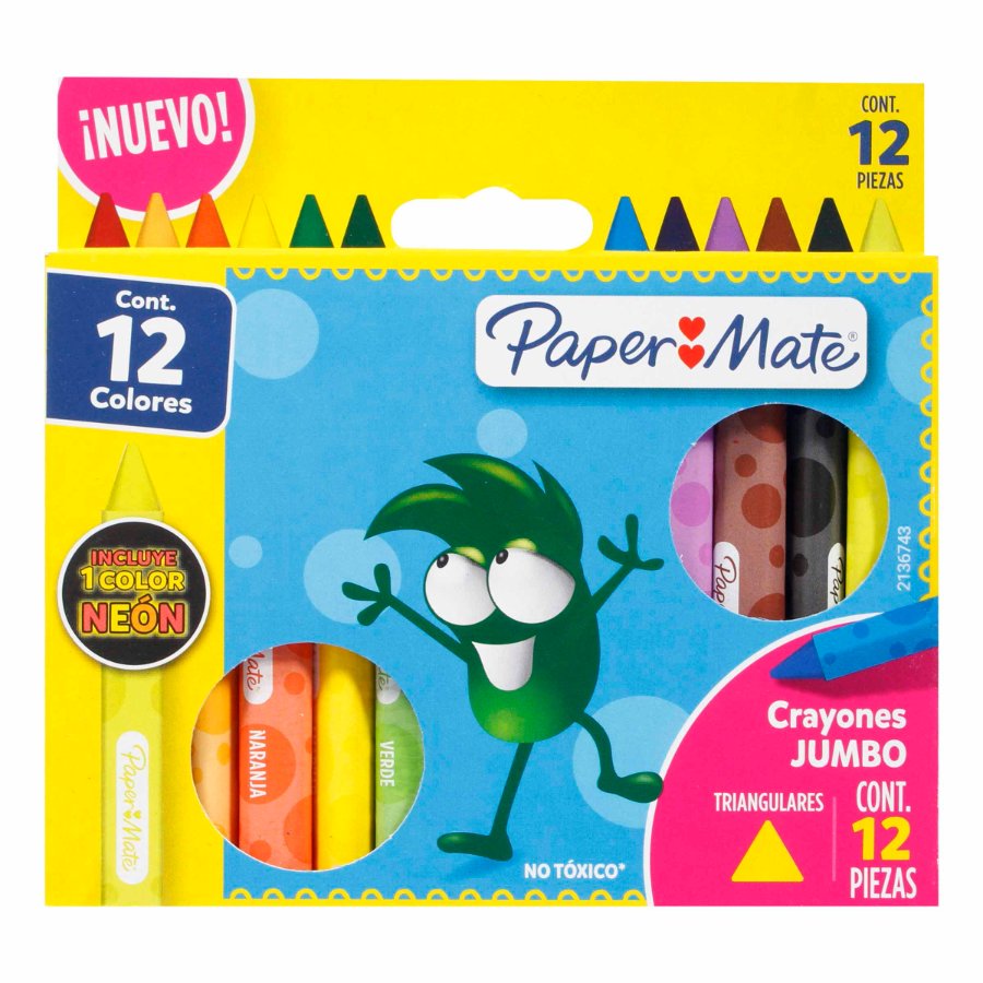 CRAYON PAPER MATE JUMBO X12 UN Olímpica