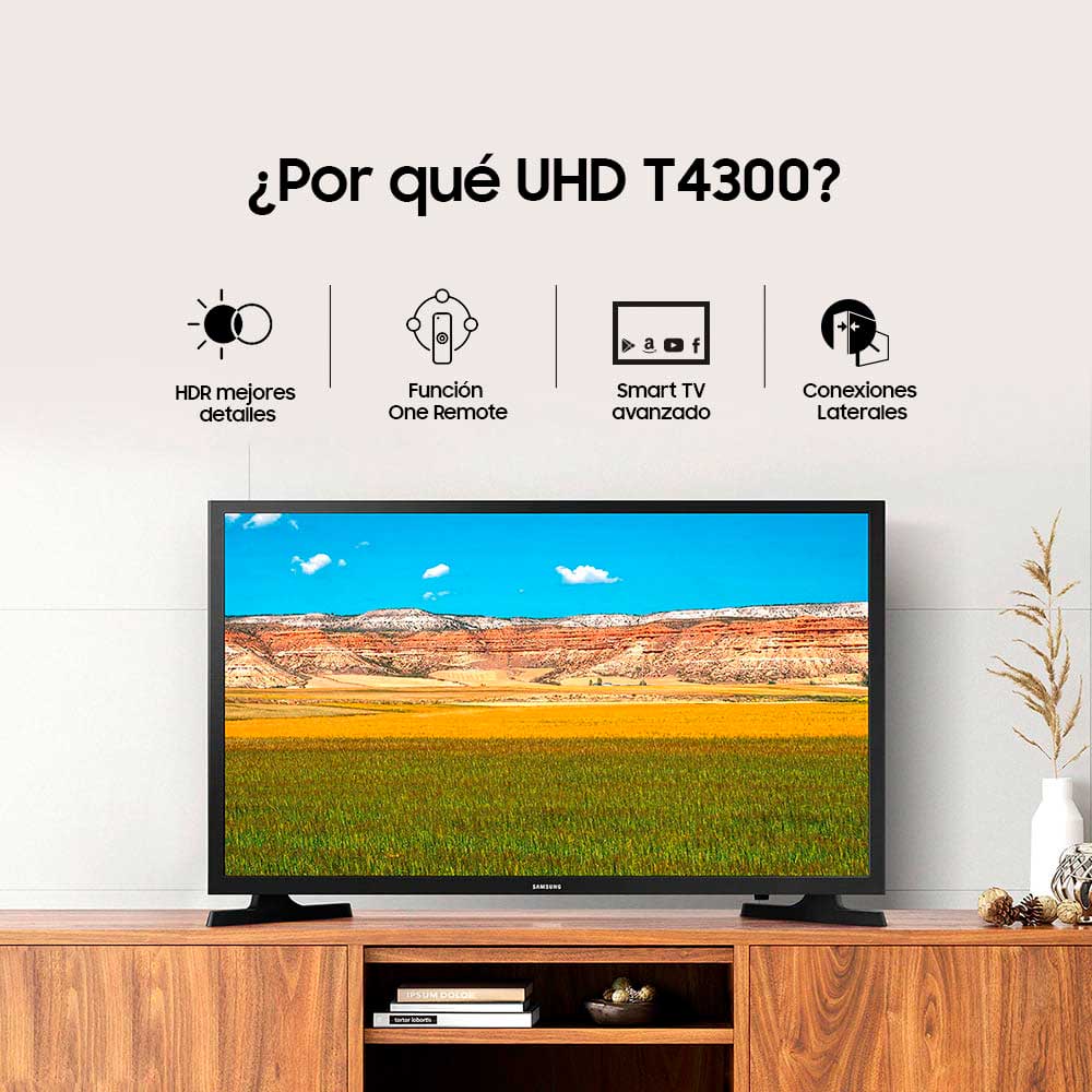 Televisor Samsung led smart de 32” UN32T4300AKXZL