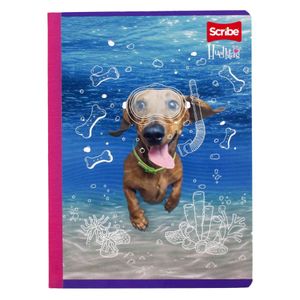 Cuaderno Cosido Scribe Rayado Huellitas 50 Hojas