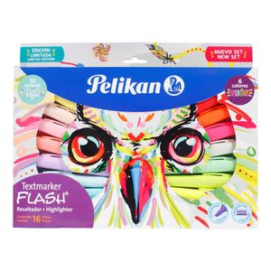 Resaltadores Pelikan Flash Búho X16 Colores