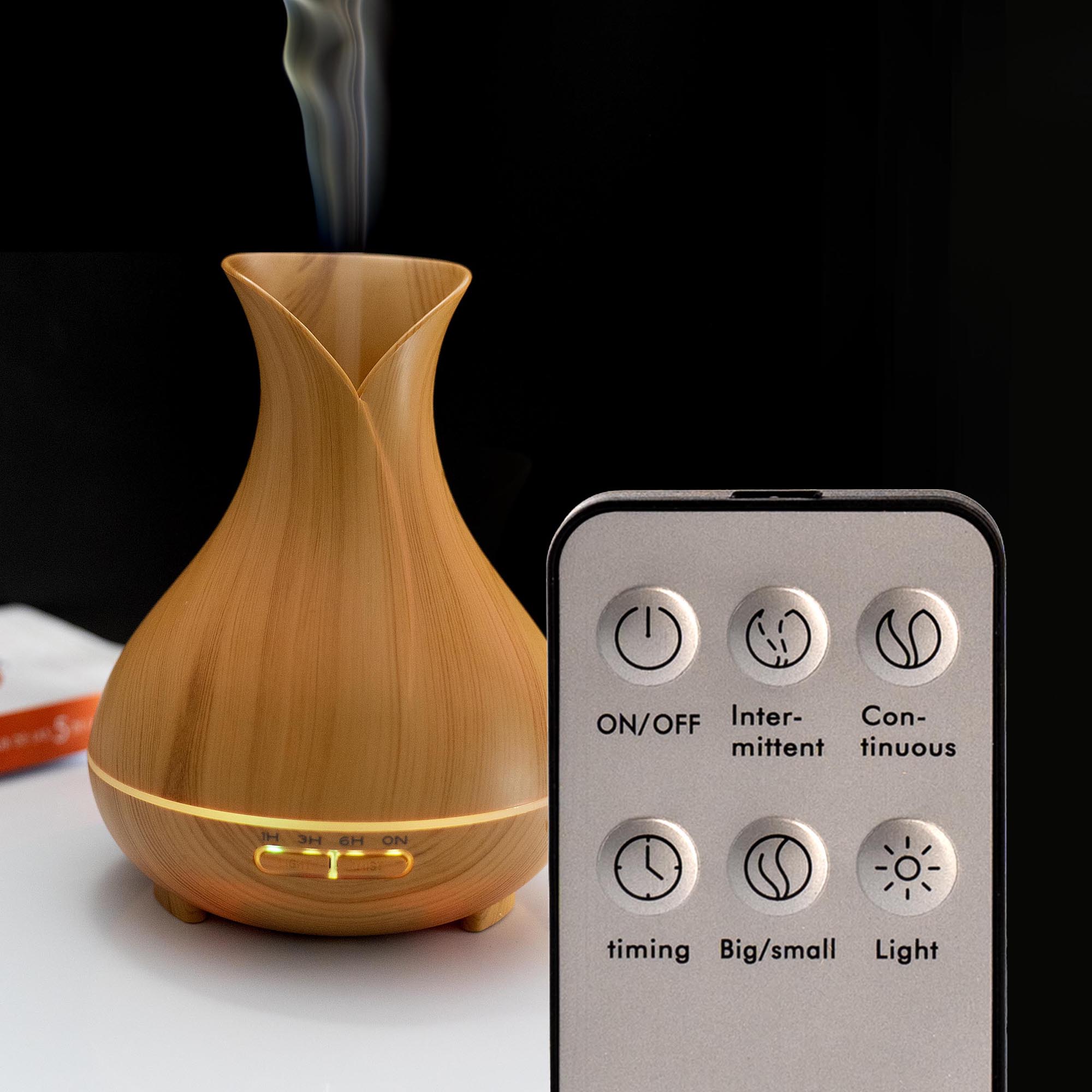 Humidificador difusor de aromas eléctrico aromaterapia 500 ml - Olímpica