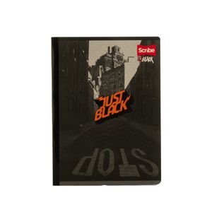 Cuaderno Cosido Scribe Rayado In Black 50 Hojas