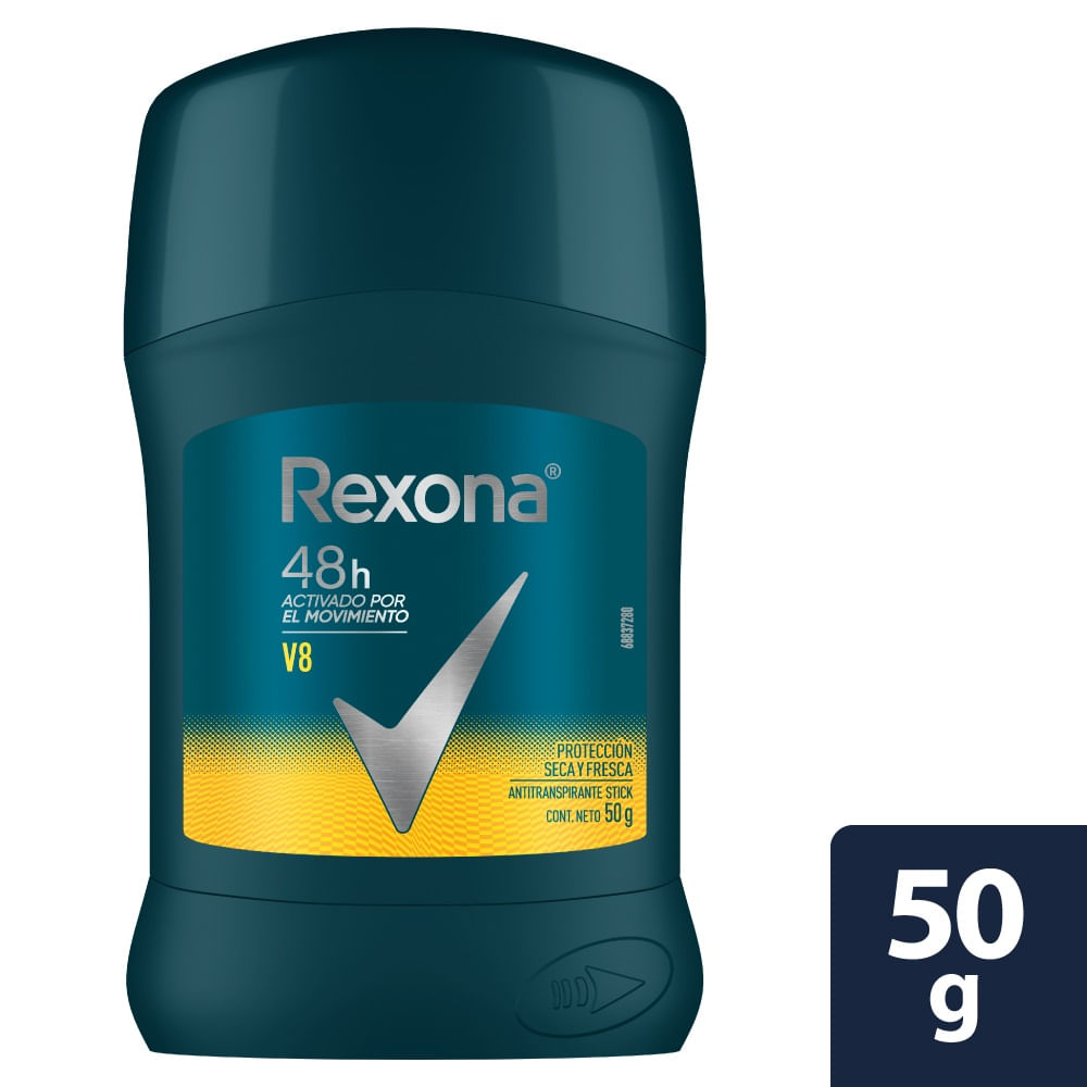 Desodorante Barra Hombre Rexona V8 50G - Olímpica