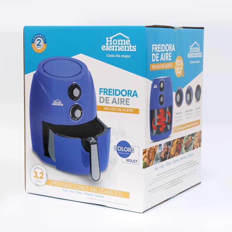 Freidora Aire 1,8 Lts Violet HEAF-516V Home Elements - Olímpica