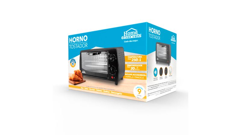 Horno Tostador Home Elements 9 Litros NF HEHT09N