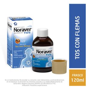 Jarabe Noraver Tos Con Flema Adulto 120 ML