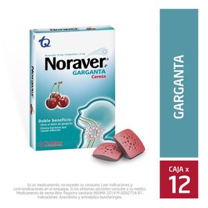 Noraver Garganta Cereza X12 Tabletas