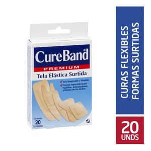 Curas Cure Band Premium Elástica Surtidas X20 Unds