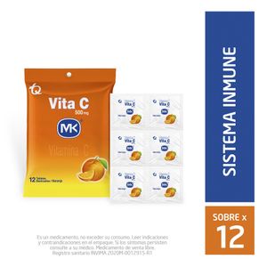 Vitamina C MK Naranja 500 Mg X12 Tabletas