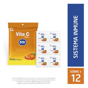 Vitamina C MK Mandarina 500 Mg X12 Tabletas
