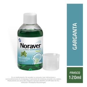 Noraver Garganta Menta Sin Válvula Solución 120 ML
