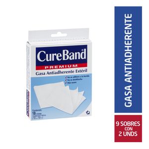 Gasa Estéril Cure Band 7,5 X 7,5 Cm X18 Unds