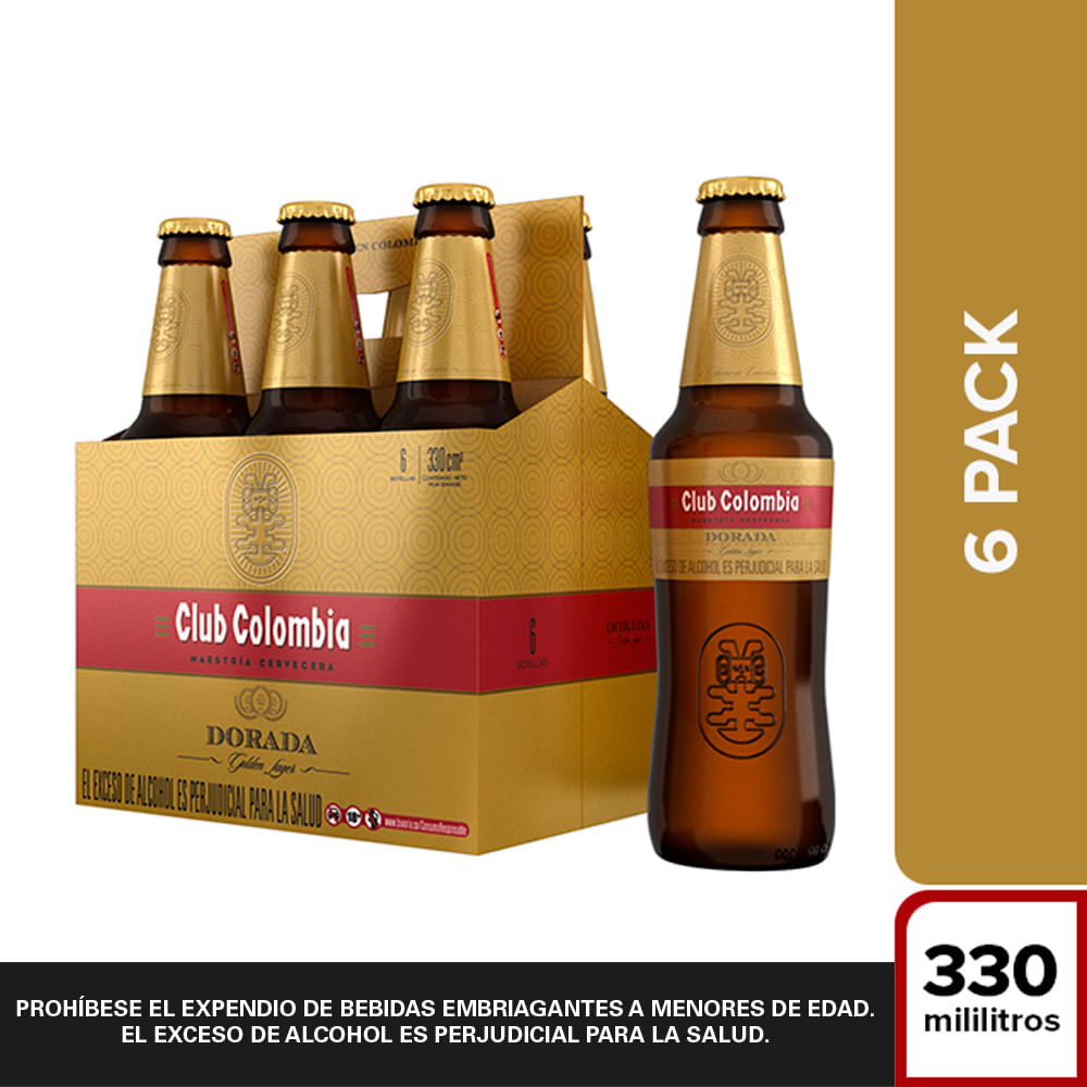 CERVEZA CLUB COLOMBIA N R 330ML X6 - Olímpica