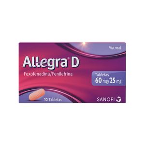 Allegra D 60 mg x 10 Tabletas