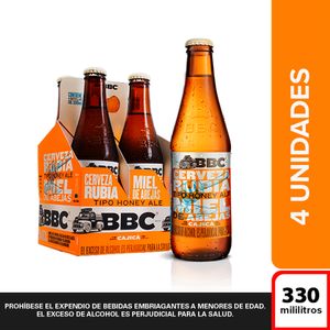 Cerveza BBC Cajicá Miel 330 Ml X4 Unds