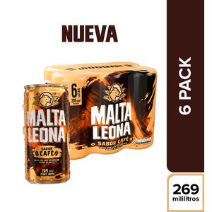 Bebida Malta Leona Café en Lata 269 ML X6 Unds
