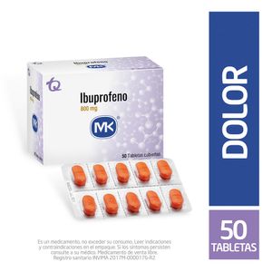 Ibuprofeno 800 Mg MK X50 Tabletas