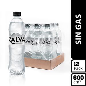 Agua Zalva Botella Pet 600 Ml  X12 Unds