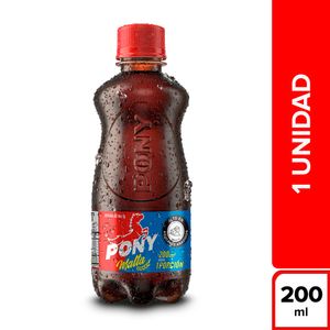 Bebida Pony Malta en Botella PET 200 ML