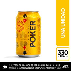 Cerveza Poker Lata 330 Ml