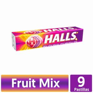 Caramelo refrescante Halls barra Fruit Mix 9 pastillas