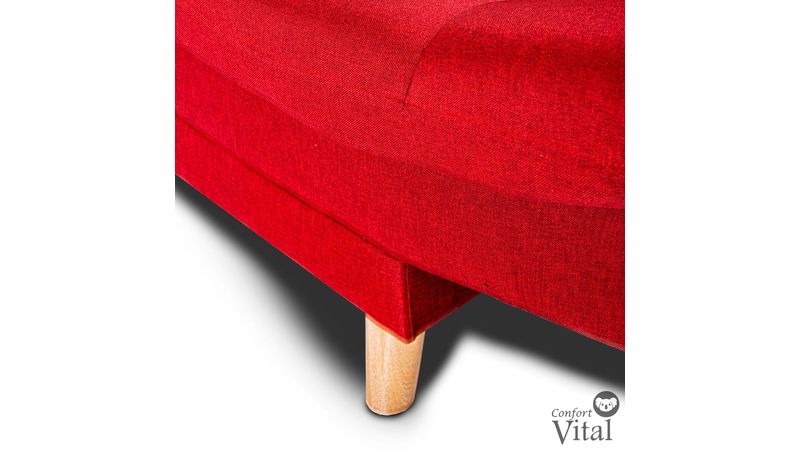 Sofá Cama Corea Rojo 120cm ROMANCE RELAX