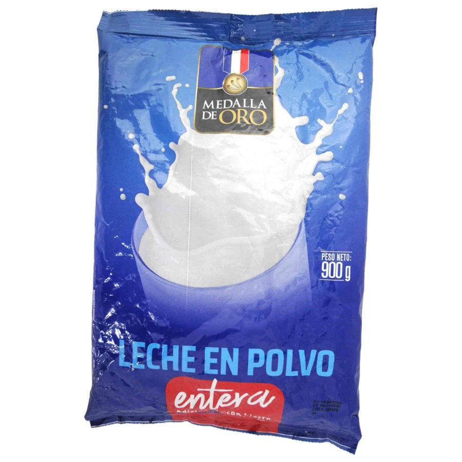 LECHE POLV MEDALLA DE ORO ENT 900g Olímpica