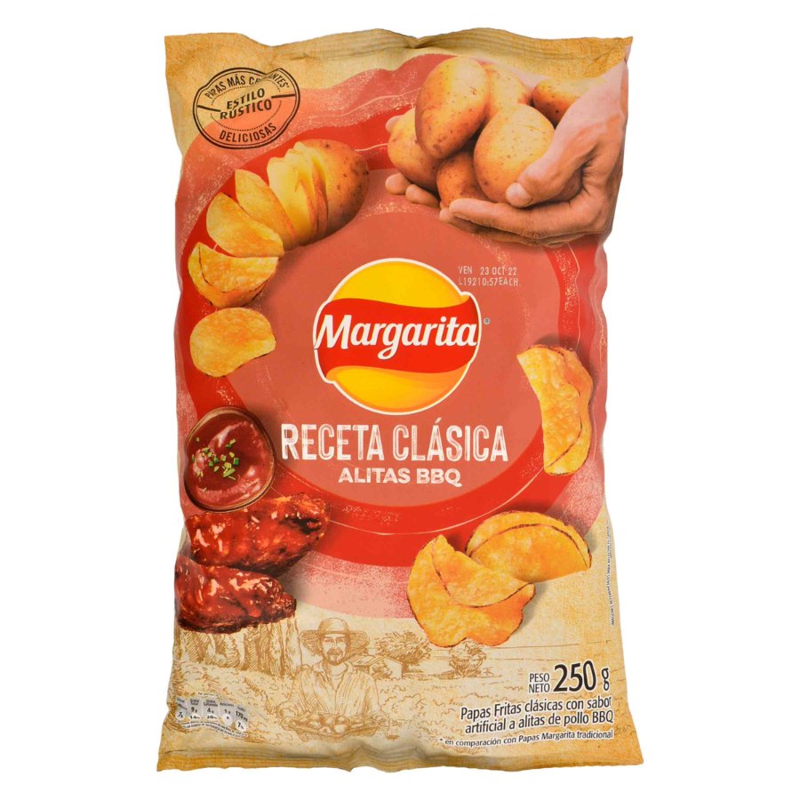 PBOCA PAPA MARGARITA FRIT ALITA BBQ 250g - Olímpica