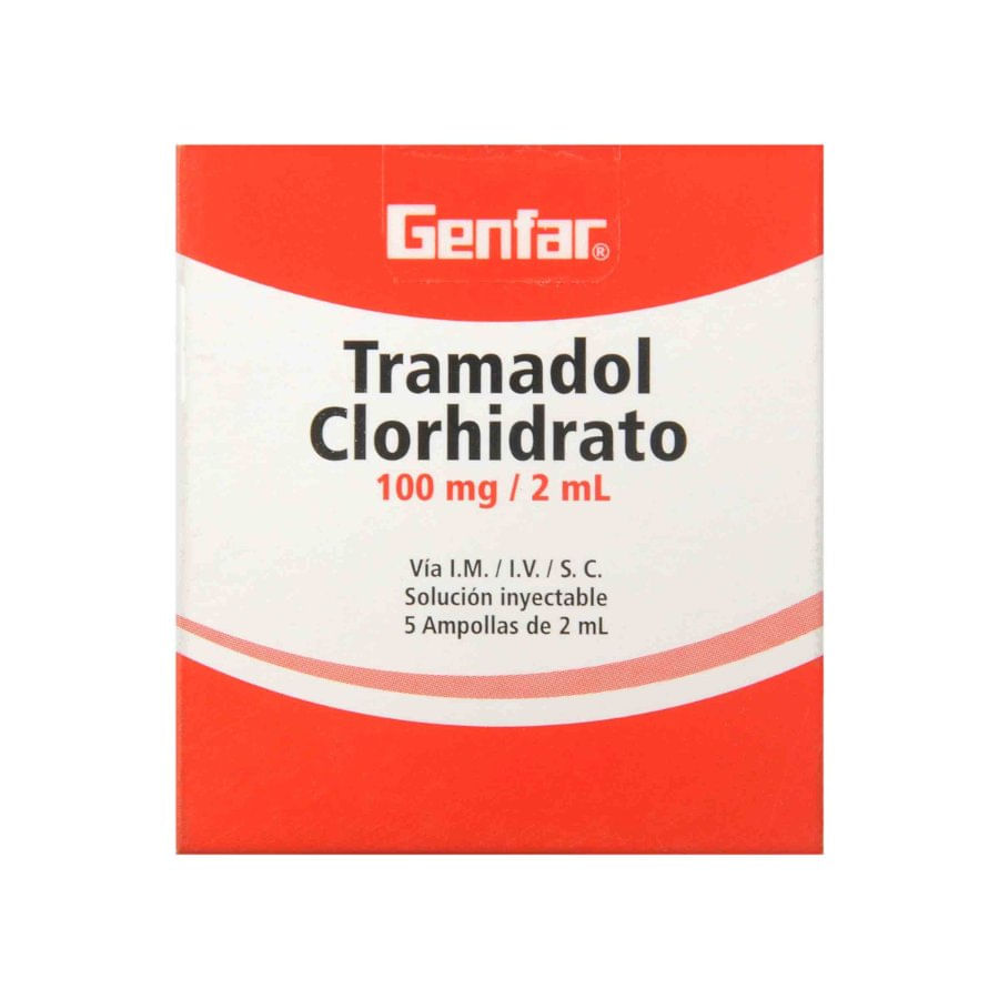 TRAMADOL HCL 100MG/2ML SOL INY X5 AMP GF