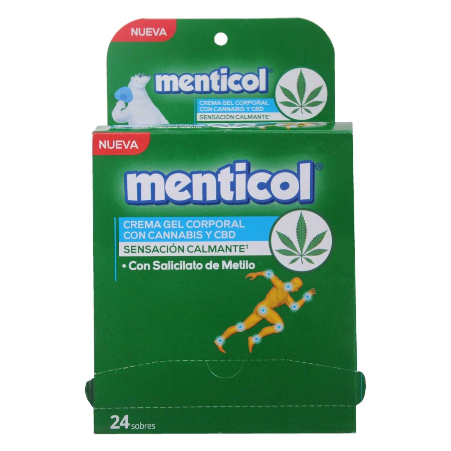 MENTICOL CREMA GEL CANNABIS CJ X 24 SOB