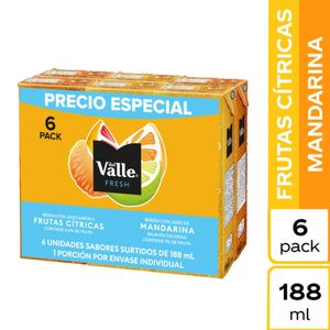 Jugo Del Valle Fresh Frutas Citricas 188ml x 6 Unds