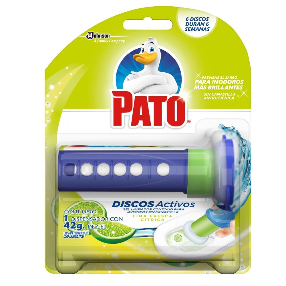 Pato Discos Activos para el inodoro aroma Fruitopia, aplicador y
