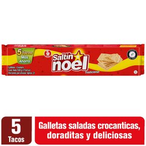 Galleta Saltín Noel Rojo Taco 500 G X5 Unds