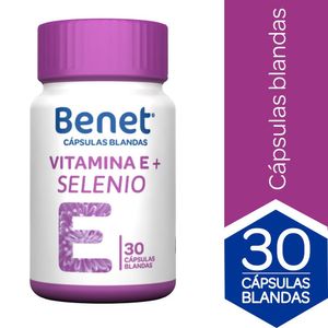 Vitamina E + Selenio Bénet X30 Cápsulas