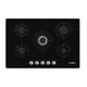 Cubierta De Empotre A Gas 76 Cm Vidrio Negro Mabe - Pm7650Gv0