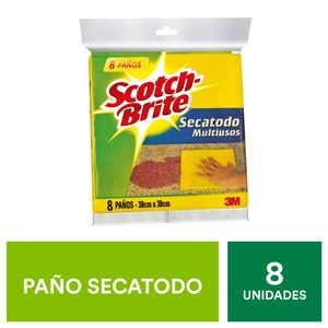 Paño Scotch Brite Secatodo Microfibra X8 Unds