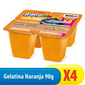 Gelatina Fortikids Alquería de Naranja 90 G X4 Unds