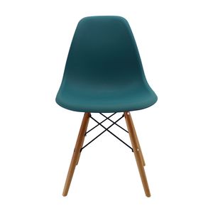 Kit x2 Sillas DKR Tipo Eames Azul Petróleo