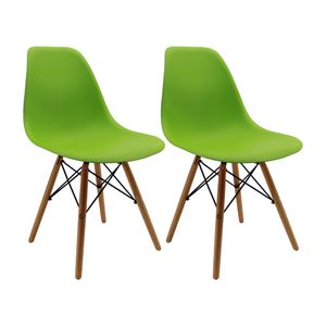 Kit x2 Sillas DKR Tipo Eames Verde