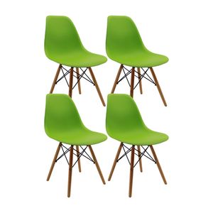 Kit x4 Sillas DKR Tipo Eames Verde