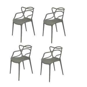Kit x4 Sillas Solna Tipo Master Grises
