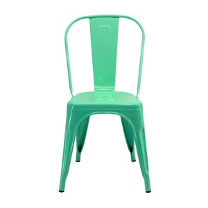 Silla Titan Tipo Tolix Metálica Verde Menta