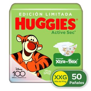 Pañales Huggies Active Sec Etapa 5/XXG 50 Unds